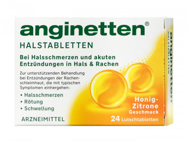 Anginetten Halstabletten Honig-Zitrone, 24 er