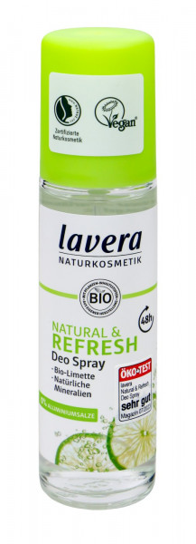 Lavera Natural & Refresh Deo Spray, 75 ml