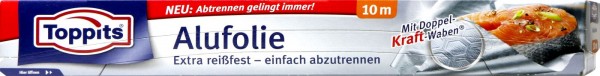 Toppits Alu-Folie mit Abreißkante, 10 m