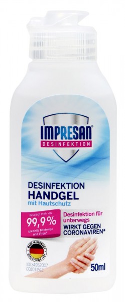 Impresan Hygiene Hände-Desinfektions-Gel, 50 ml
