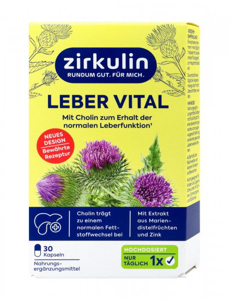 Zirkulin Leber Vital Dragees Hochdosiert 26 g, 30 er