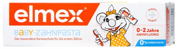 Elmex Zahnpasta Baby 1.Zahn bis 2 Jahre, 50 ml