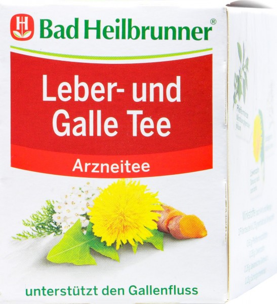 Bad Heilbrunner Leber- und Galletee, 8 Beutel