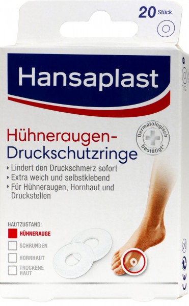 Hansaplast Hühneraugen-Druckschutzringe, 20 er