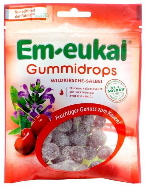 Em-Eukal Gummidrops Wildkirsche / Salbei, 90 g