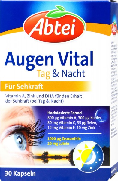 Abtei Augen Vital Tag & Nacht Kapseln, 30 er