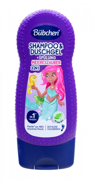 Bübchen Shampoo + Duschgel + Spülung 3 in 1 Meereszauber, 230 ml