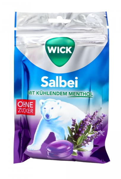 Wick Salbei mit kühlendem Menthol Beutel ohne Zucker, 72 g