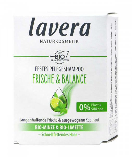 Lavera Festes Shampoo Frische + Balance, 50 g
