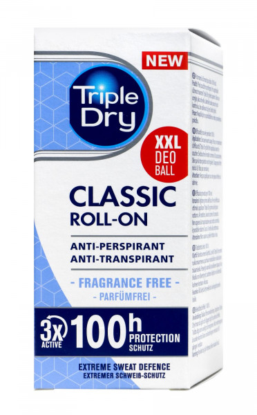 Triple Dry Roll-On Classic 100 h Schutz, 50 ml