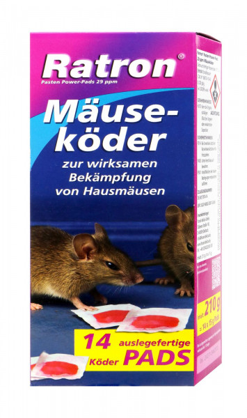 Ratron Mäuseköder 29 ppm, 210 g