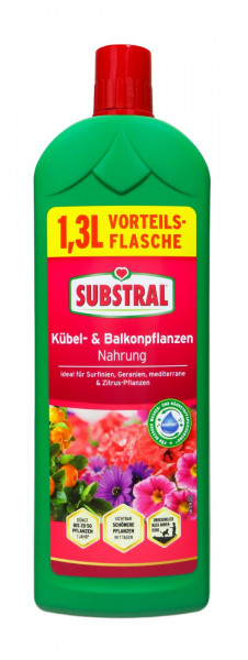 Substral Kübel und Balkonpflanzen Nahrung, 1,3 l