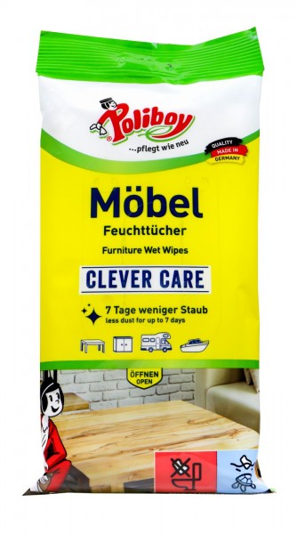 Poliboy Feuchttücher Möbel, 24 Stück