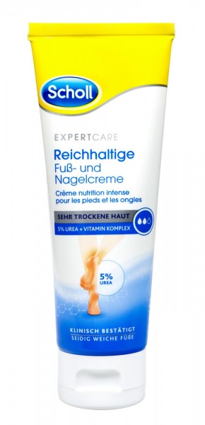 Scholl reichhaltige Fuß- und Nagelcreme, 75 ml
