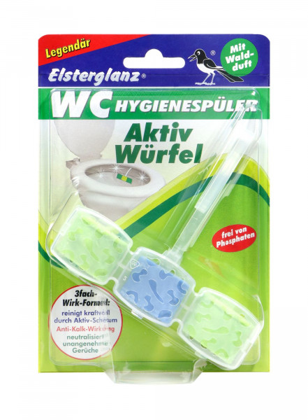 Elsterglanz WC Aktiv Würfel Waldduft, 1 er