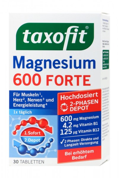 Taxofit Magnesium 600 Forte, 30 er