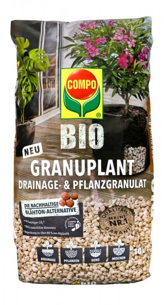COMPO Bio Granuplant Drainage- & Pflanzgranulat, 10 l