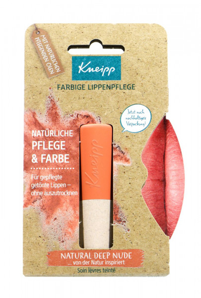 Kneipp farbige Lippenpflege natural deep nude, 3,5 g