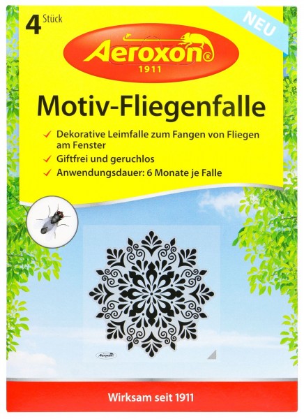 Aeroxon Motiv-Fliegenfalle, Fenster, 4 er