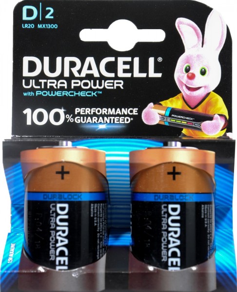 Duracell Ultra Power M3 D Mono, 2 x 1,5 V