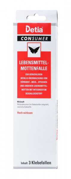 Detia Lebensmittel Mottenfalle, 3 er