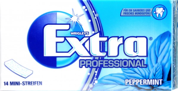Wrigleys Extra Professional Peppermint, 14 er