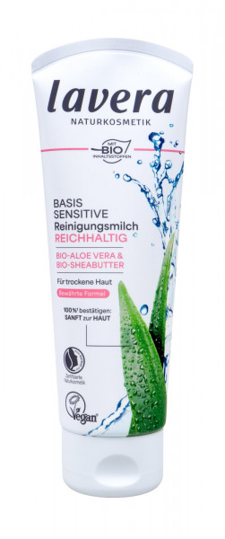 Lavera Basis Sensitive Reinigungsmilch, 125 ml