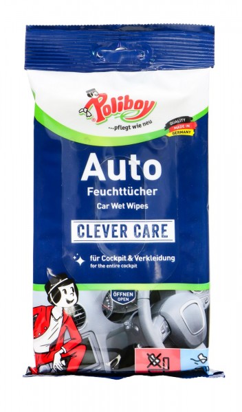 Poliboy Feuchttücher Auto, 20 Stück