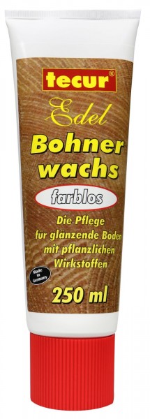 Tecur Bohnerwachs Farblos Tube, 250 ml