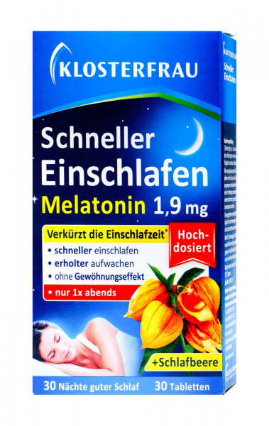 Klosterfrau Schneller Einschlafen Melatonin 1,9 mg, 30 er
