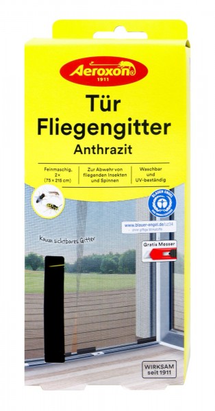 Aeroxon Tür-Fliegengitter 75 x 215 cm, 2 er