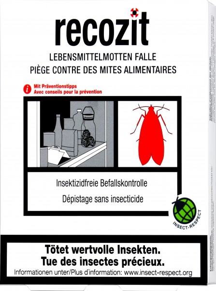 Recozit Lebensmittel Mottenfalle, 2 er