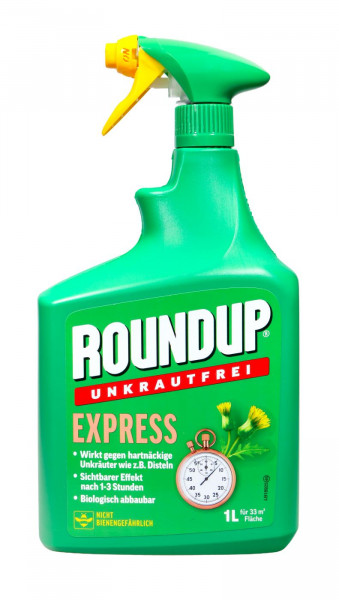Roundup Unkrautfrei Express Sprühflasche, 1,0 Liter