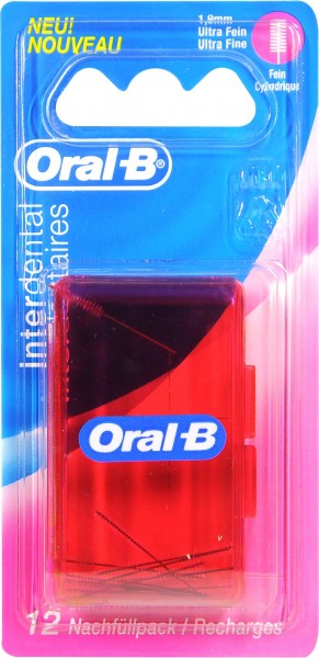 Oral-B Interdentalbürsten Nachfüllpack Ultrafein 1,9 mm, 12 er