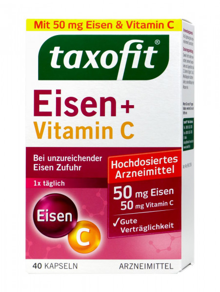 Taxofit Eisen + Vitamin C Kapseln, 40 er