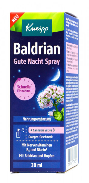 Kneipp Baldrian Gute Nacht Spray, 30 ml