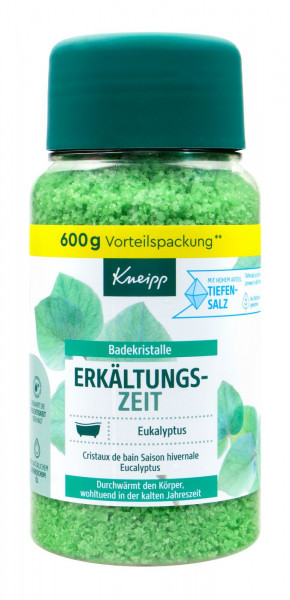 Kneipp Badekristalle Erkältungszeit Eukalyptus, 600 g